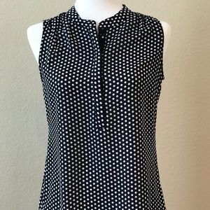 Banana Republic Black and White Polka Dot Blouse